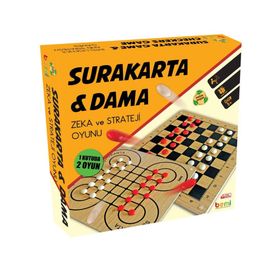 Bemi Toys Ahşap Surakarta Dama Tabla ve Boncuk