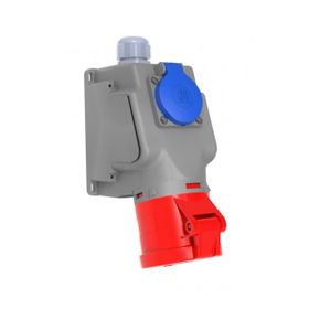 Bemis 5X32A BC1-3505-2537 CEE Norm 90 Derece Eğik Pano Prizli Duvar Prizi