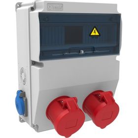 Bemis 8698523905982 245x325 5x32a 380v. 2 Ad Ön - 1x16a. 220v. 2 Adet Yan Kombinasyon Kutusu