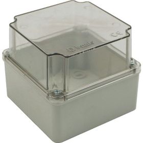 Bemis BB1-1121-0053 110x110x100 mm ABS Halogen Free IP44 Şeffaf Kapaklı Plastik Buat
