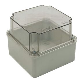 Bemis BB1-1121-0053 110x110x100 mm ABS Halogen Free IP44 Şeffaf Kapaklı Plastik Buat