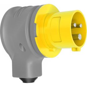 Bemis BC1-1303-2130 3/16A 2P+E 110V CEE Norm IP44 90 Derece Eğik Döner Fiş
