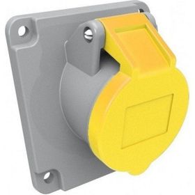 Bemis BC1-1303-2420 3/16A 2P+E 110V CEE Norm IP44 45 Derece Eğik Makine Prizi