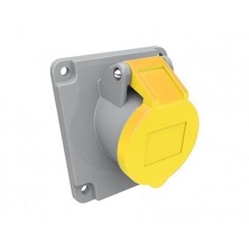 Bemis BC1-1303-2420 3/16A 2P+E 110V CEE Norm IP44 45 Derece Eğik Makine Prizi