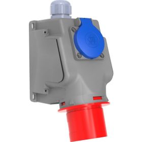 Bemis BC1-3505-2238 5x32A CEE Norm 90 Derece Eğik Pano Prizli Duvar Fişi