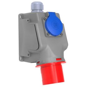 Bemis BC1-3505-2238 5x32A CEE Norm 90 Derece Eğik Pano Prizli Duvar Fişi