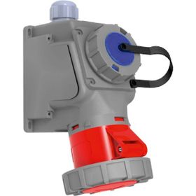 Bemis BC1-3505-7537 CEE 5X32A Norm 90 Derece Eğik Pano Prizli Duvar Prizi