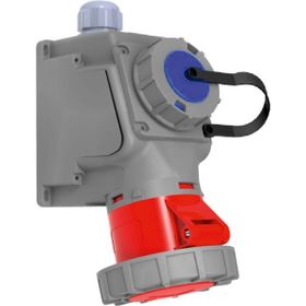 Bemis BC1-3505-7537 CEE 5X32A Norm 90 Derece Eğik Pano Prizli Duvar Prizi
