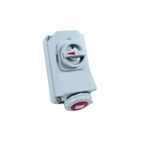 Bemis BC1-3505-7540 5/32A 3P+E+N 380V CEE Norm Interlock IP67 90 Derece Eğik Duvar Prizi
