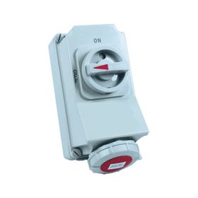 Bemis BC1-3505-7540 5/32A 3P+E+N 380V CEE Norm Interlock IP67 90 Derece Eğik Duvar Prizi