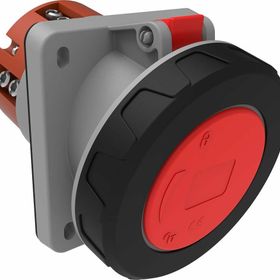Bemis BC1-6505-7420 5/125A 3P+E+N 380V CEE Norm IP67 45 Derece Eğik Makine Prizi