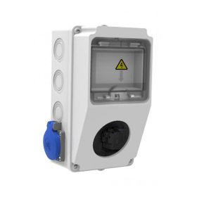 Bemis BD1-2101-2020 IP44 Ön 1 Delikli Yan 2x1/16A 220V V5 Kombinasyon Kutusu
