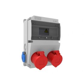 Bemis BD2-2234-2020 IP44 2 Adet 5/32A 380 V Ön 2 Adet Yan 1/16 A 220 V Prizli V10 Kombinasyon Kutusu