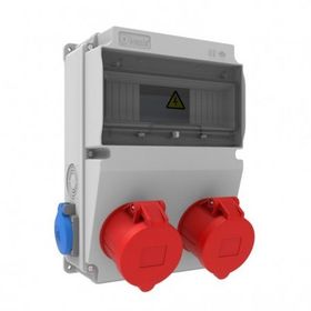 Bemis BD2-2234-2020 IP44 2 Adet 5/32A 380 V Ön 2 Adet Yan 1/16 A 220 V Prizli V10 Kombinasyon Kutusu