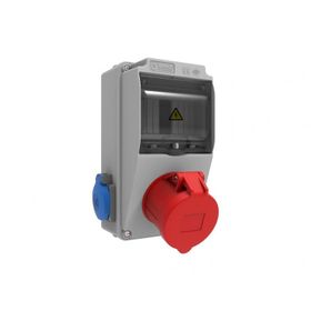 Bemis BH1-2134-2020 IP44 1 Adet Ön 5/32 A 380 V 2 Adet Yan 1/16A 220 V Prizli Halogen Free V5 Kombinasyon Kutusu