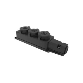 Bemis BK1-1402-3613 1x16A 2P+E 200 250V IP54 Monofaze Kauçuk Üçlü Grup Prizi