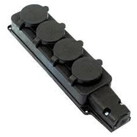 Bemis BK1-1402-3614 1-16A 220V Sanayi Tipi Kauçuk Dörtlü Grup Priz