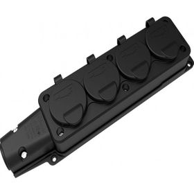 Bemis BK1-1402-3614 1/16A 220V IP54 Sanayi Tipi Kauçuk Dörtlü Grup Priz