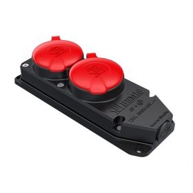 Bemis BK6-2504-4612 3x25A 3P+E 380V IP55 Kauçuk Plastik Trifaze 2li Grup Priz