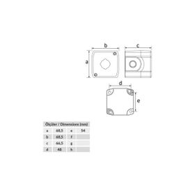 Bemis BT3-1011-0002 Sarı Acil Stop Buton Kutusu