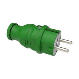 Bemis BV1-1402-2011 1x16A Yeşil Renk IP44 Kauçuk Düz Fiş
