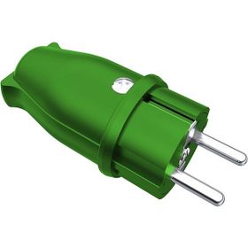 Bemis BV1-1402-2011 1x16A Yeşil Renk IP44 Kauçuk Düz Fiş
