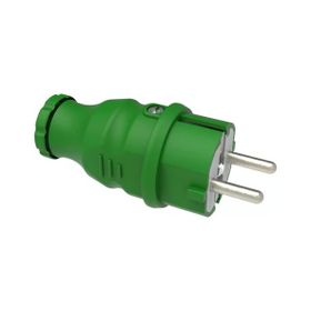 Bemis BV1-1402-2011 1x16A Yeşil Renk IP44 Kauçuk Düz Fiş