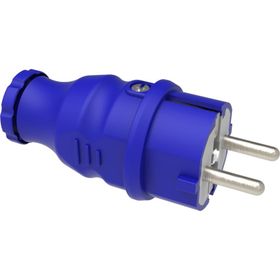 Bemis BV2-1402-2011 Mavi 1x16A 2P+E 200 250V IP44 Monofaze KauçukDüz Fiş