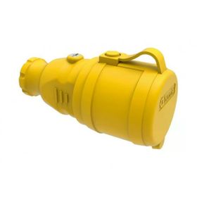 Bemis BV3-1402-2311 1x16A 2P+E 200 250 Watt IP44 Sarı Monofaze Kauçuk Uzatma Prizi