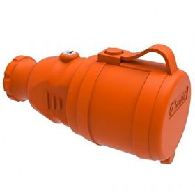 Bemis BV4-1402-2311 1x16A 2P+E 200 250 Watt IP44 Turuncu Monofaze Kauçuk Uzatma Prizi