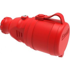 Bemis BV6-1402-2311 1x16A 2P+E 200 250 Watt IP44 Kırmızı Monofaze Kauçuk Uzatma Prizi
