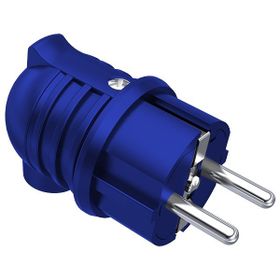 Bemis BY2-1402-2022 Mavi 1x16A 2P+E 200 250V IP44 Plastik Monofaze Eğik Fiş