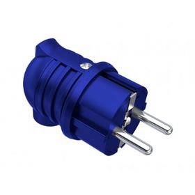 Bemis BY2-1402-2022 Mavi 1x16A 2P+E 200 250V IP44 Plastik Monofaze Eğik Fiş