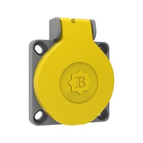Bemis BY8-1402-2720 IP44 Sarı Plastik Monofaze Ups Pano Prizi