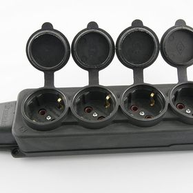 Bemis Kauçuk Monofaze 1x16A 220V 4'lü Grup Priz