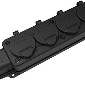 Bemis Kauçuk Monofaze 1x16A 220V 4'lü Grup Priz