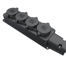 Bemis Kauçuk Monofaze 1x16A 220V 4'lü Grup Priz