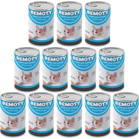 Bemoty 12x415 gr Balık Etli Yavru Kedi Konserve Maması