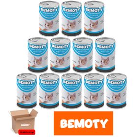 Bemoty 12x415 gr Balık Etli Yavru Kedi Konserve Maması