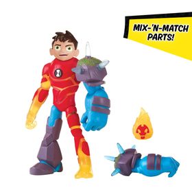 Ben 10 BEN66000-76100-02 Omni-Glitch Heroes Ben-Heatblast-Shockrock