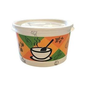 Bencup 16 Oz 25 Adet Kapaklı Karton Çorba Kasesi