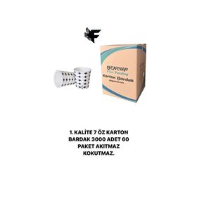 Bencup 3000 Adet 7 oz Karton Bardak