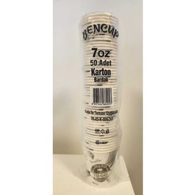 Bencup 50 Adet 7 oz Karton Bardak