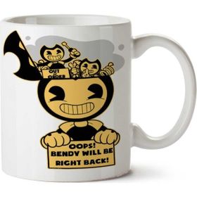 Bendy Will Be Right Back Baskılı Kupa
