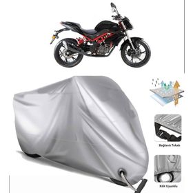 Benelli BN-125 Siyah Arka Çanta Uyumsuz Ultra Kalın Su Geçirmez Motor Brandası