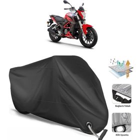 Benelli BN 251 Siyah Arka Çanta Uyumsuz Ultra Kalın Su Geçirmez Motor Brandası