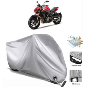 Benelli TNT 600 Siyah Arka Çanta Uyumsuz Ultra Kalın Su Geçirmez Motor Brandası