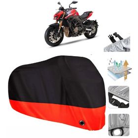 Benelli TNT 600 Siyah Arka Çanta Uyumsuz Ultra Kalın Su Geçirmez Motor Brandası