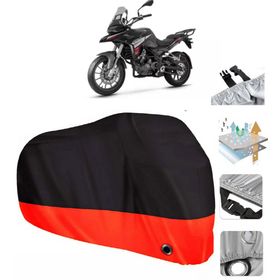 Benelli TRK 251 Siyah Arka Çanta Uyumsuz Ultra Kalın Su Geçirmez Motor Brandası