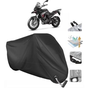 Benelli TRK 251 Siyah Arka Çanta Uyumsuz Ultra Kalın Su Geçirmez Motor Brandası